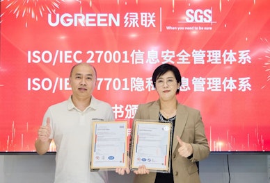 绿联科技获颁ISO/IEC 27001及ISO/IEC 27701认证证书