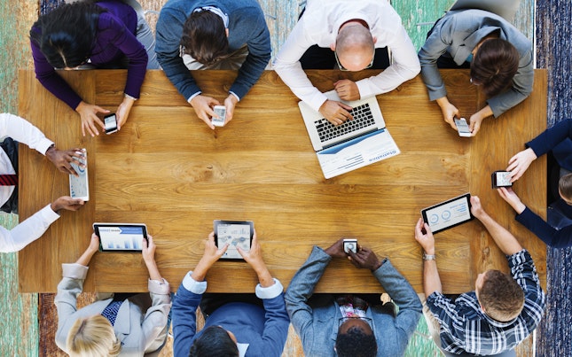 Field worker holding a tablet