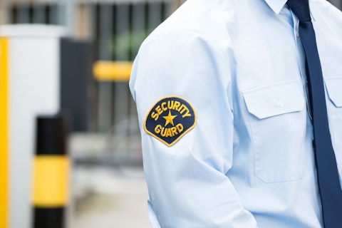 Security Guard in Uniform