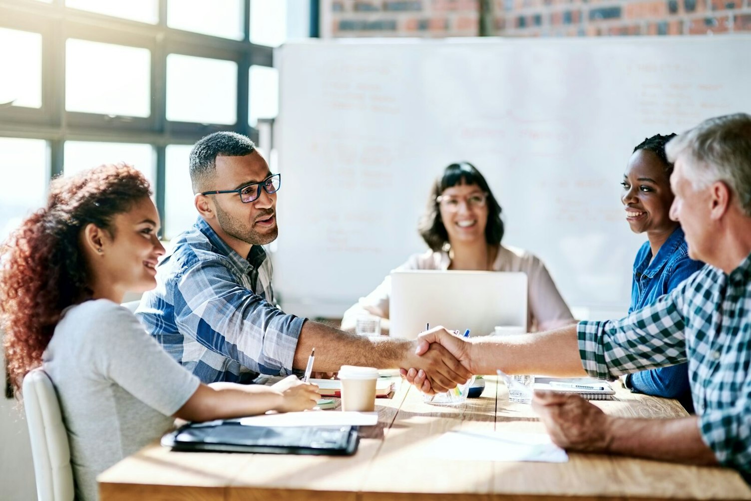 Shot Of A Team Of Entrepreneurs Collaborating in an Office