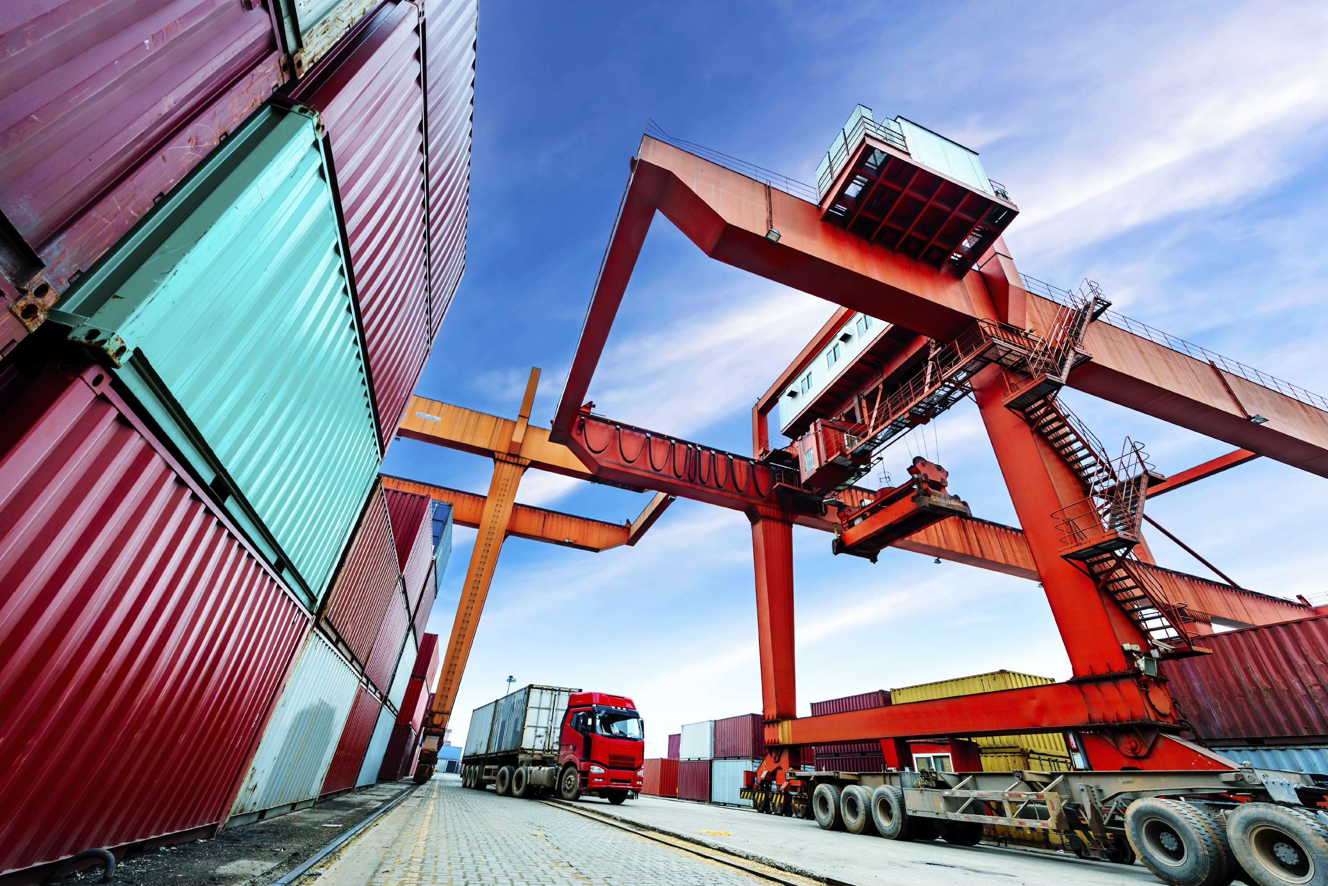 Industrial port containers