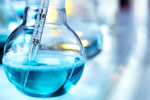Laboratory Glassware Blue