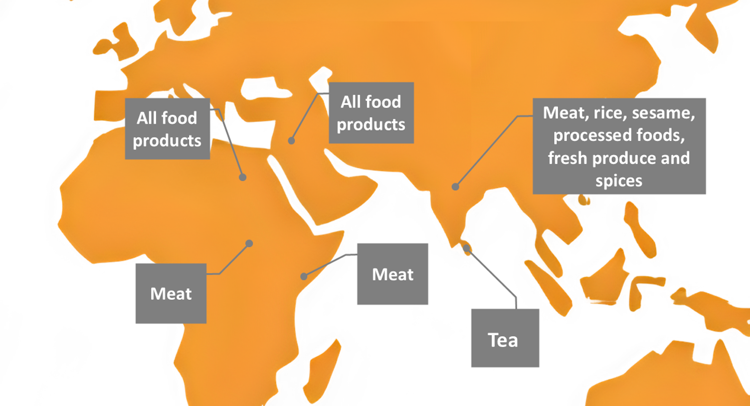 Saudi Arabia World Food Map
