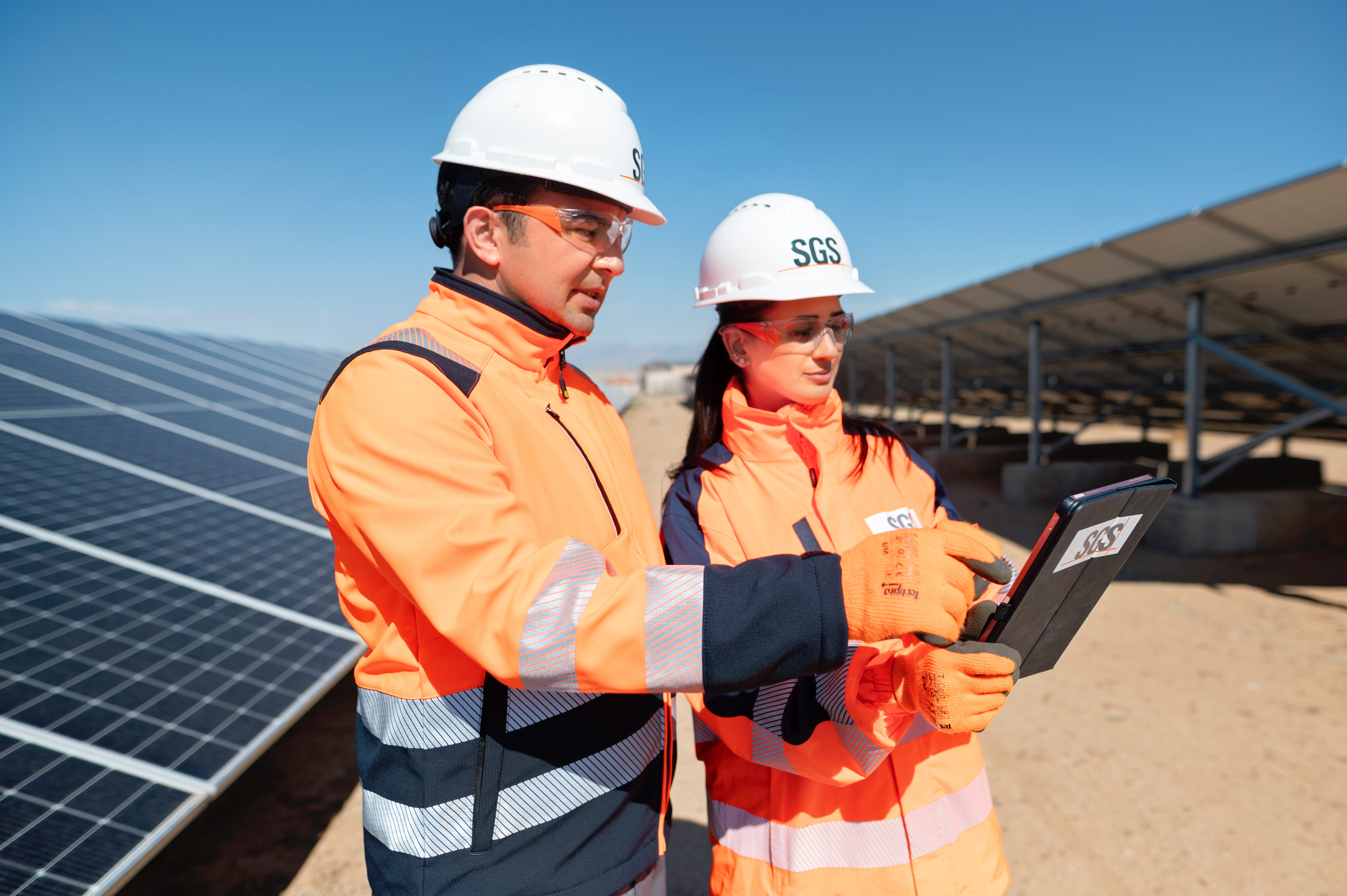 SGS Inspector Solar Panel Farm
