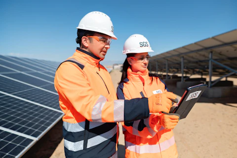 SGS Inspector Solar Panel Farm