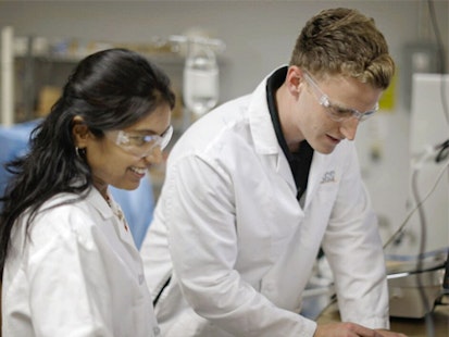 Lab Employees Working Together