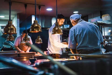 Professional Chefs Working in the Kitchen