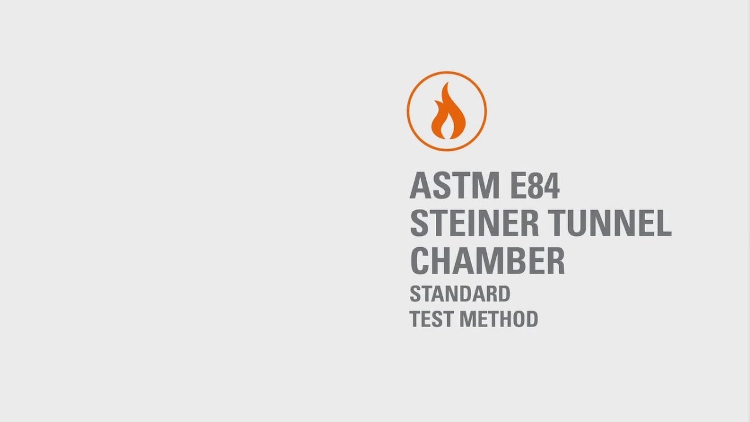 Steiner 隧道测试 - ASTM E84
