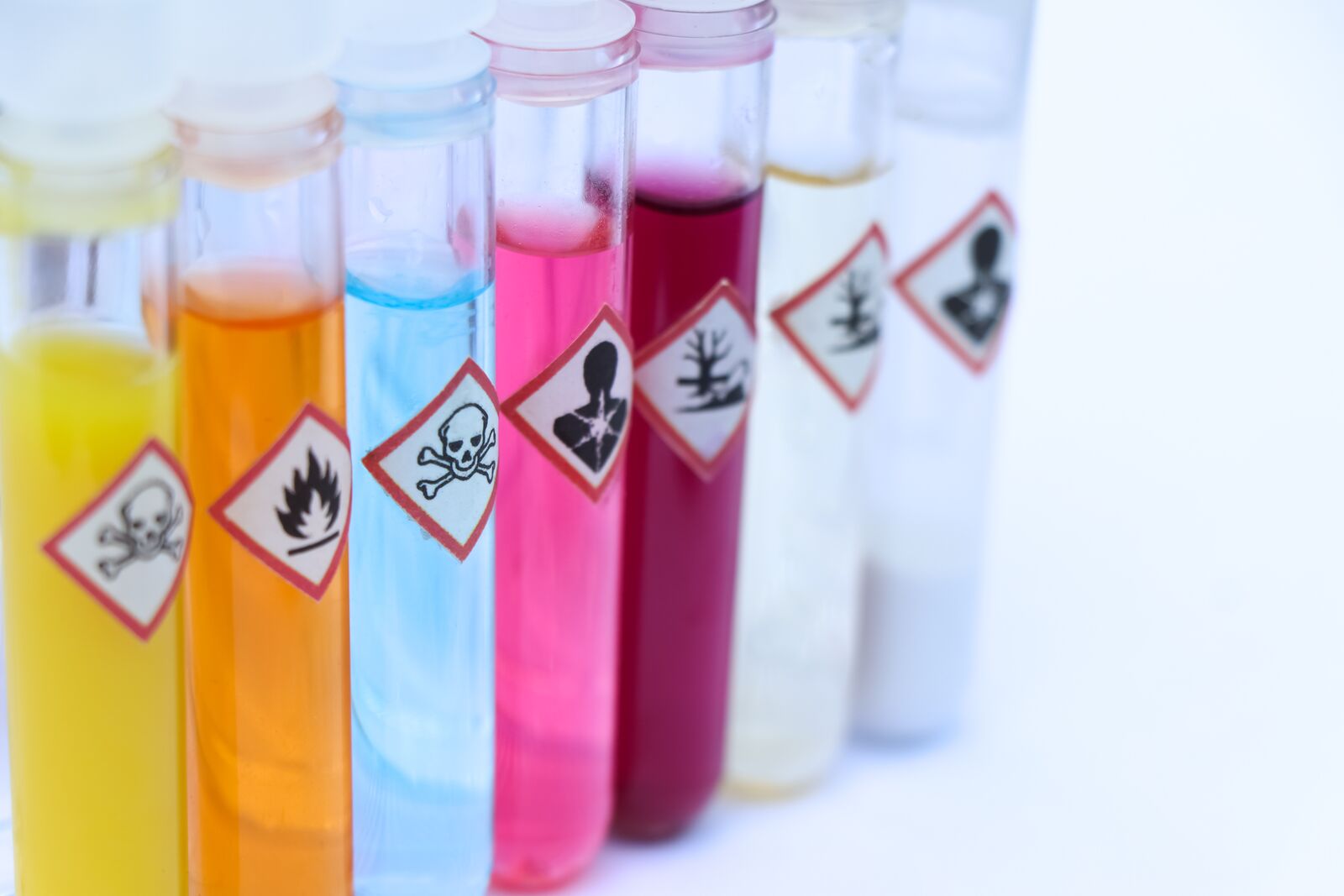 Harmful Chemicals in Tubes Laboratory