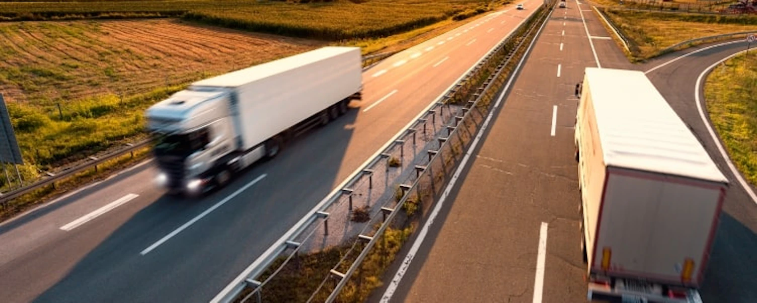 Trucks on Highway