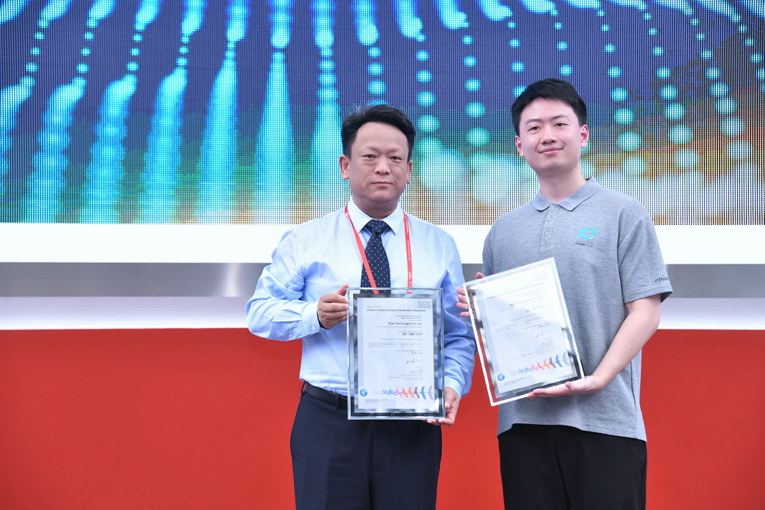 SGS为派能科技颁发ISO 14067产品碳足迹证书