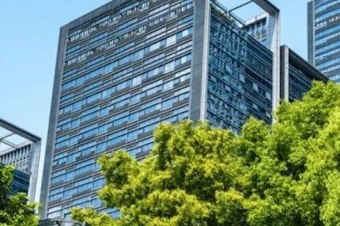 建筑物和树