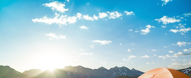 Camping in the mountains