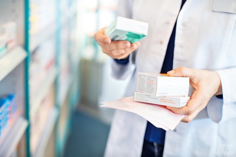 Pharmacist Sorting out some Medecine