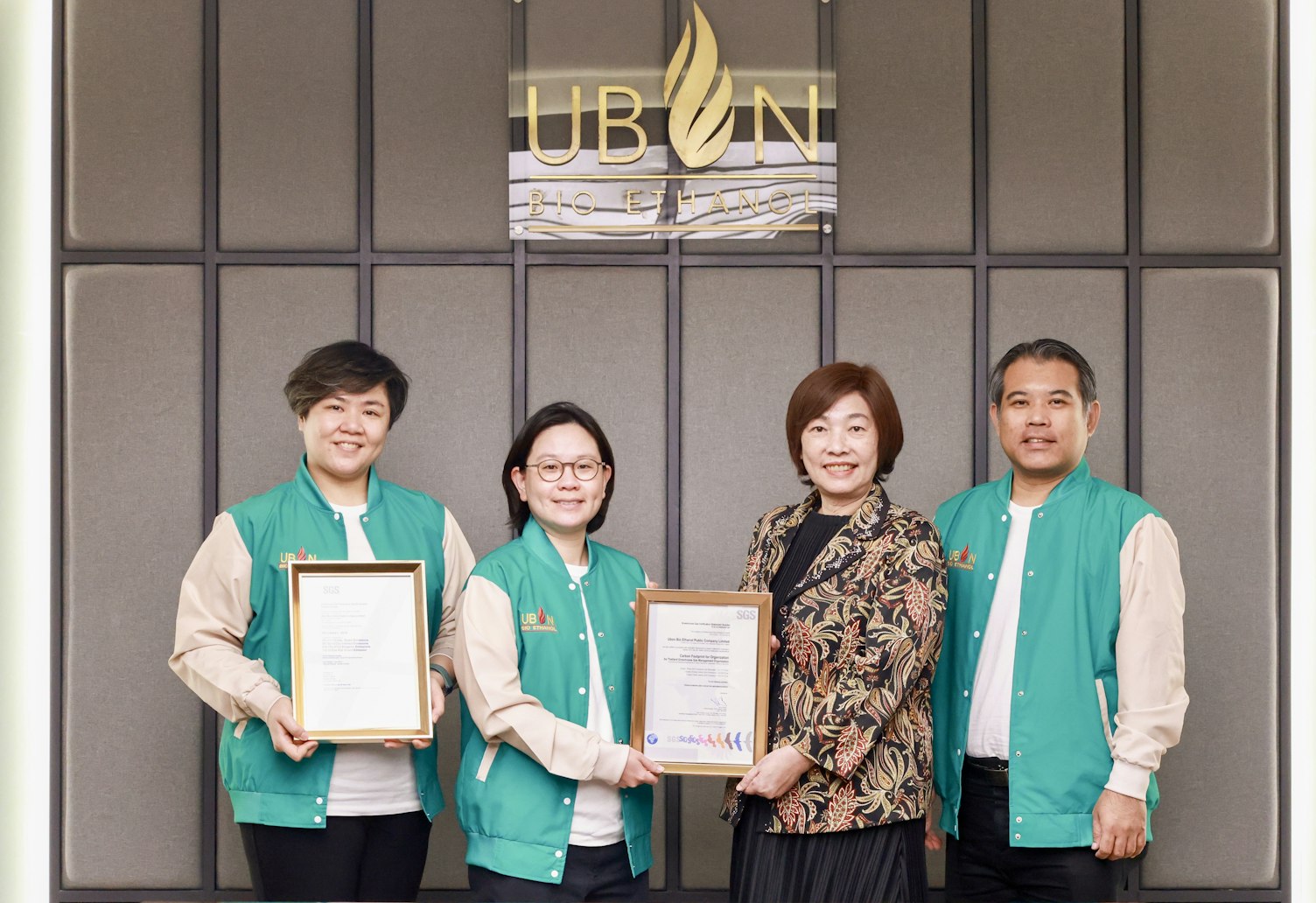 SGS Certifies ISO 14064-1 to UBE