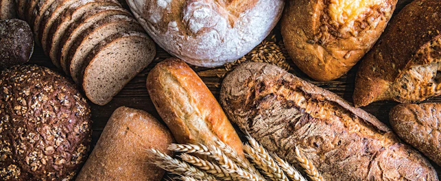 Variety of Whole Wheat Breads
