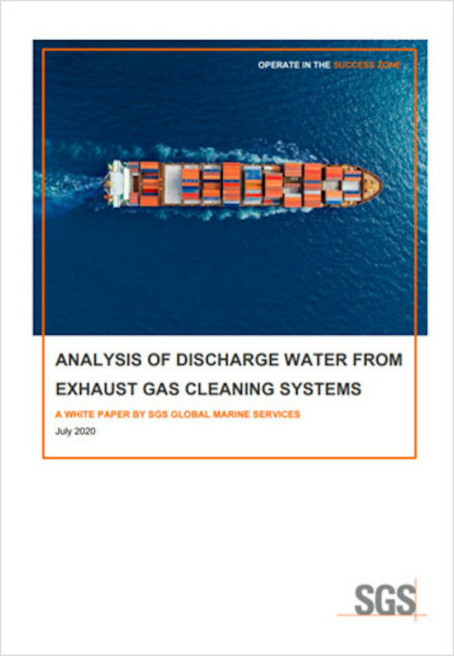 Analysis of Discharge Water from Exhaust Gas Cleaning Systems