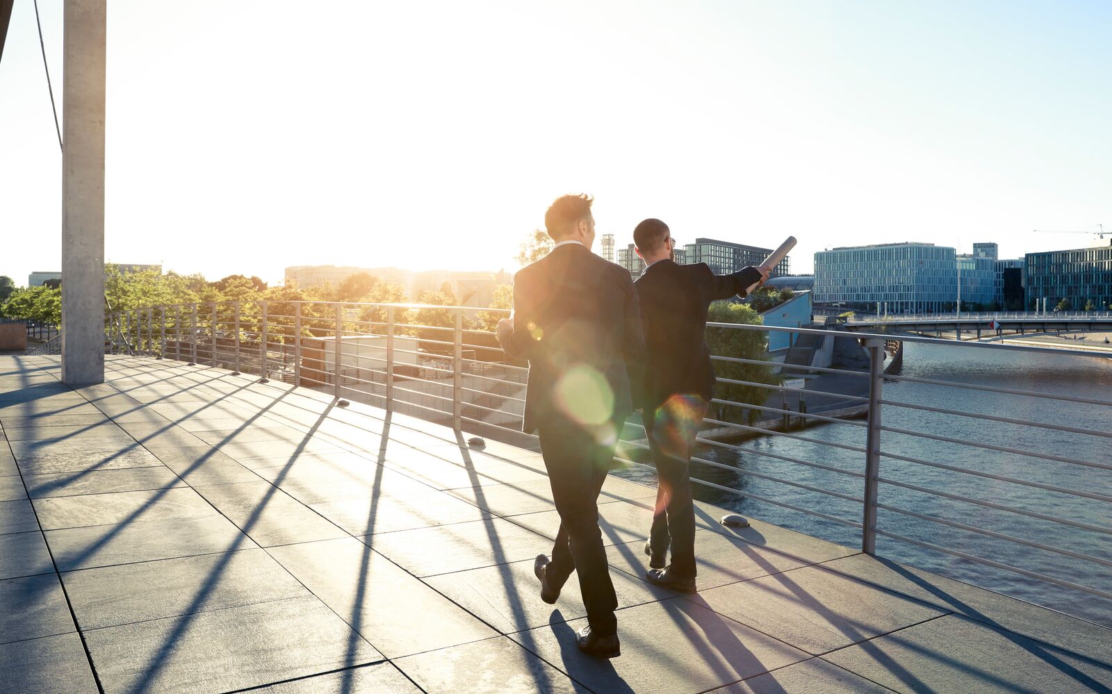 Businessmen Walking in the City