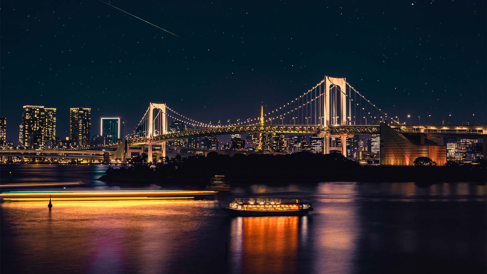 夜晚的城市风景