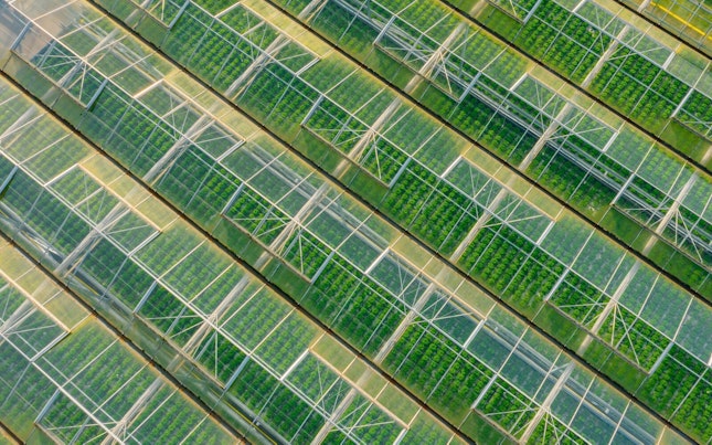 山の上にある風力発電