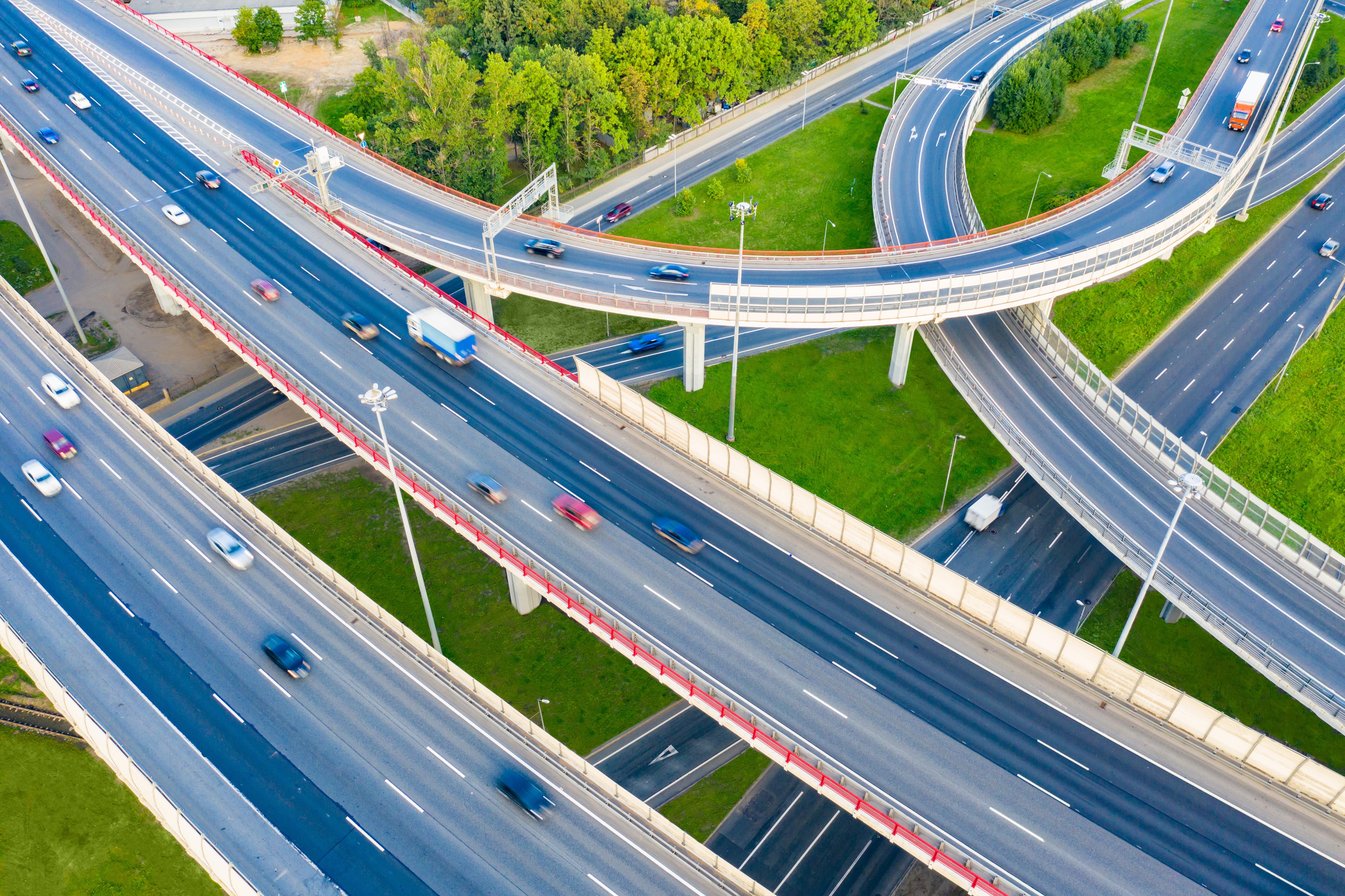 高速公路 高速公路 桥梁交通 交叉路口 路网 多层公路 高速公路