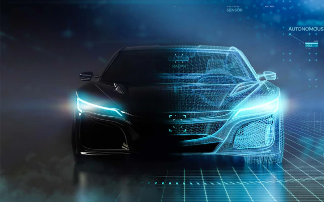 自動車コンセプトの正面図