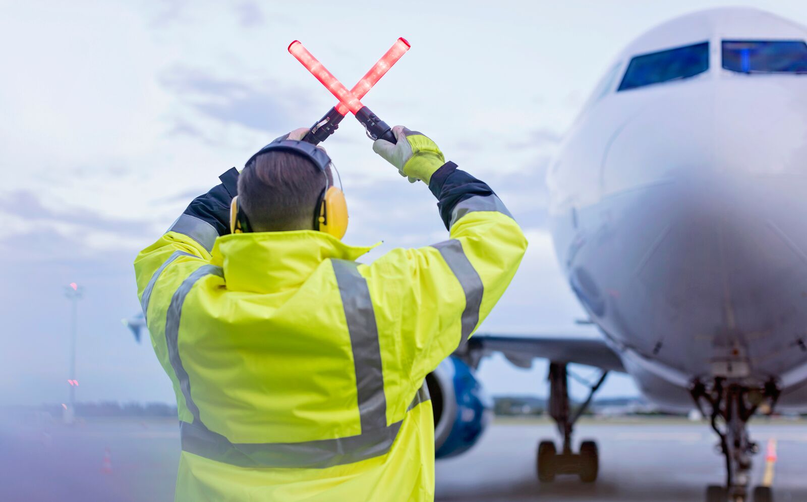 Light Trails in the City at Night