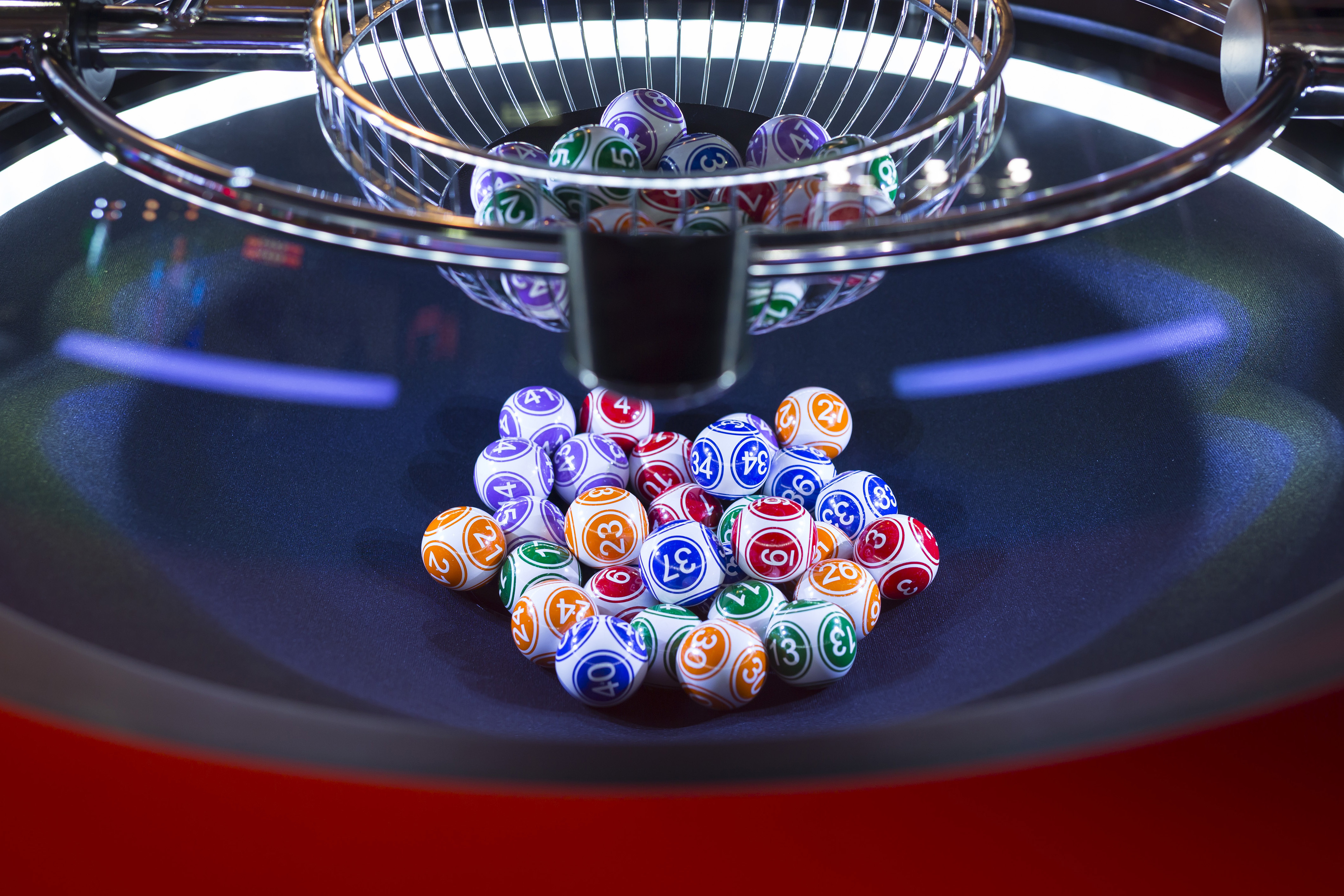 Lottery number balls