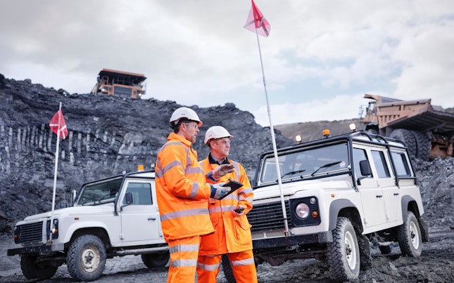 Miners Working in Coal Mine