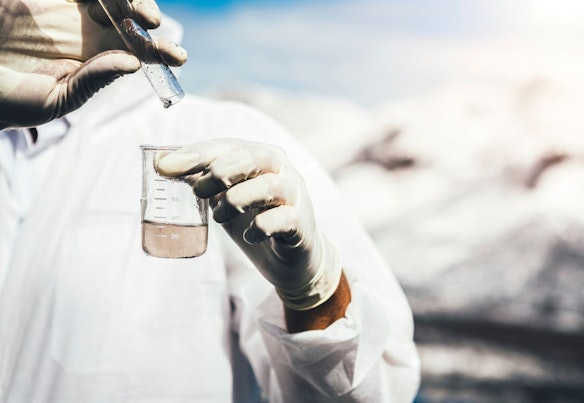 Scientist Taking Water Sample