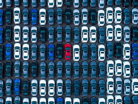 Cars on Motorway Digital Concept