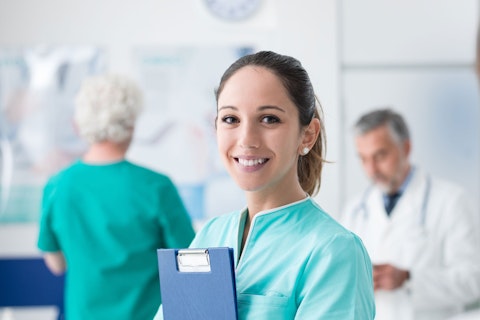 young female medical student